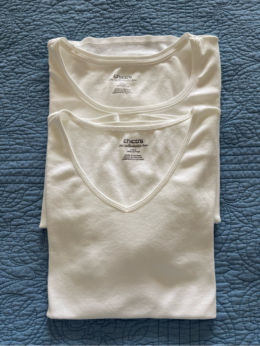 Chico's short sleeve White Tees